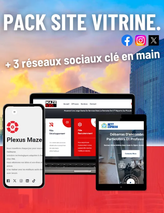 Création de site vitrine à Lyon par Mazered